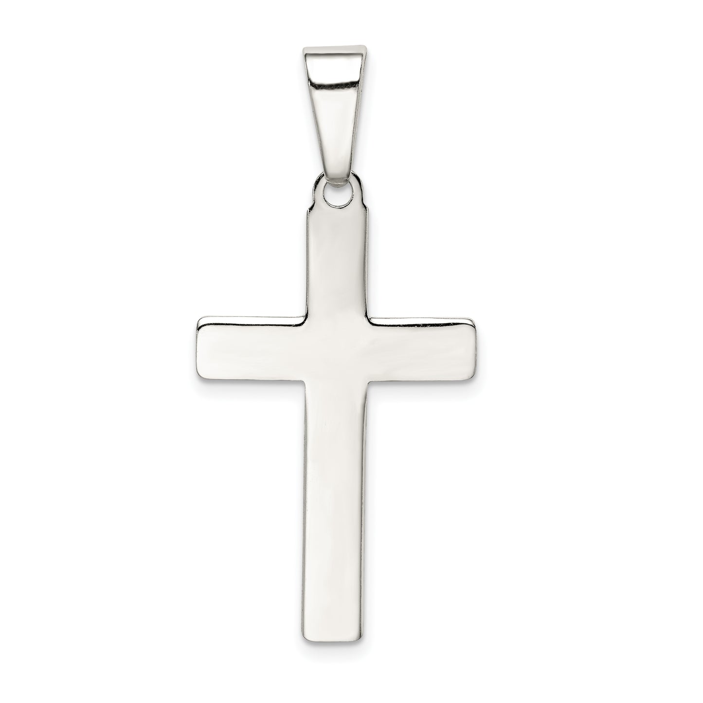 Sterling Silver Polished Cross Pendant