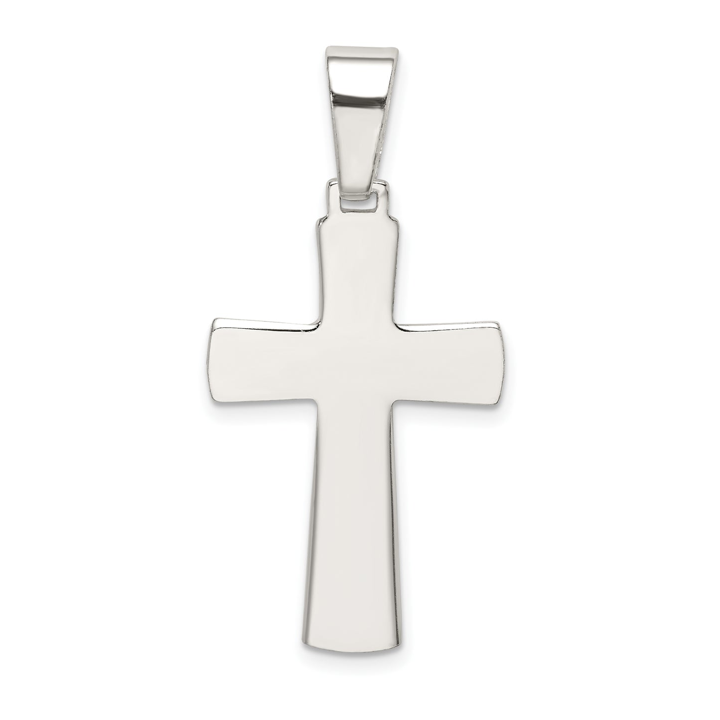 Sterling Silver Polished Cross Pendant