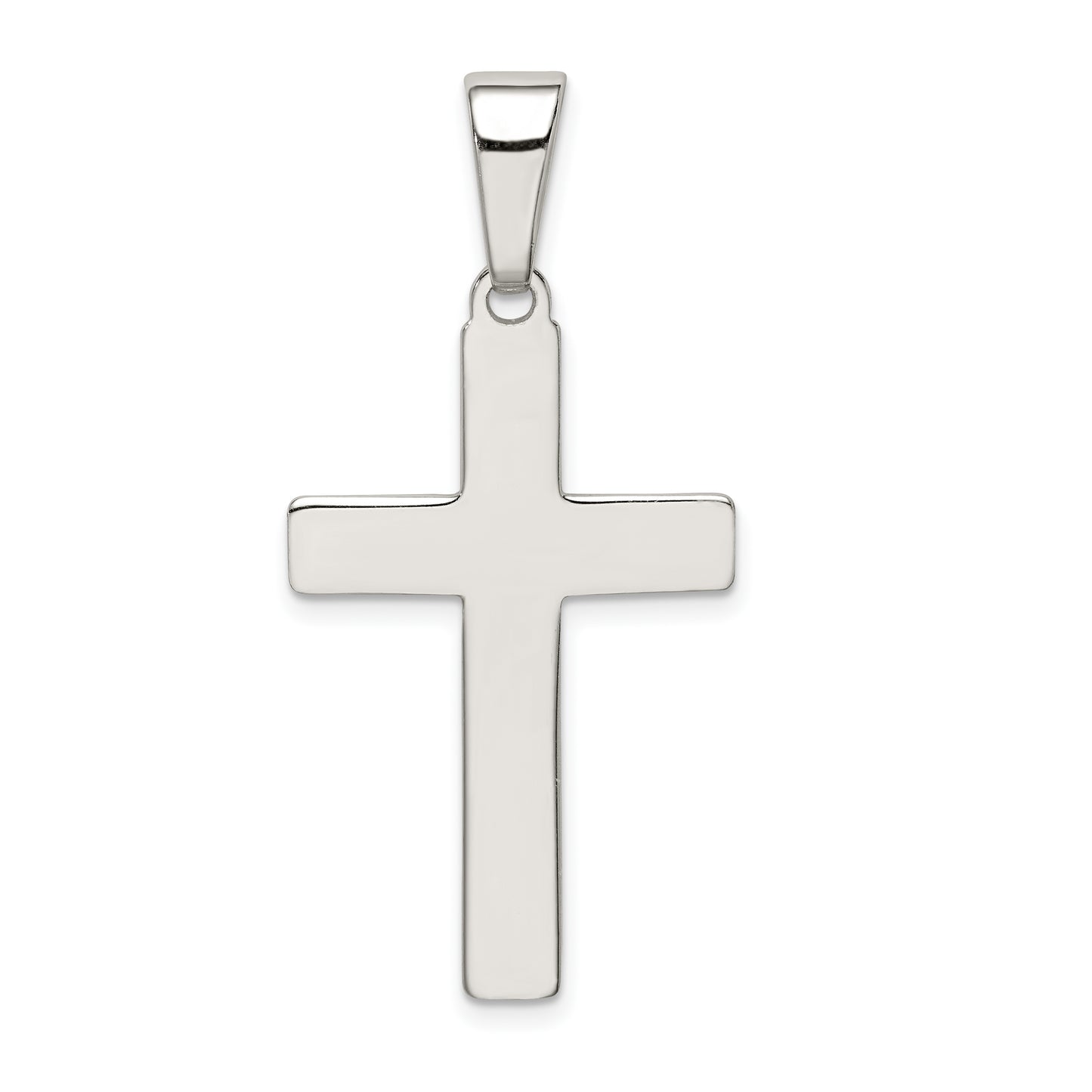 Sterling Silver Polished Cross Pendant