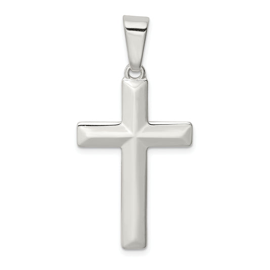 Sterling Silver Polished Cross Pendant