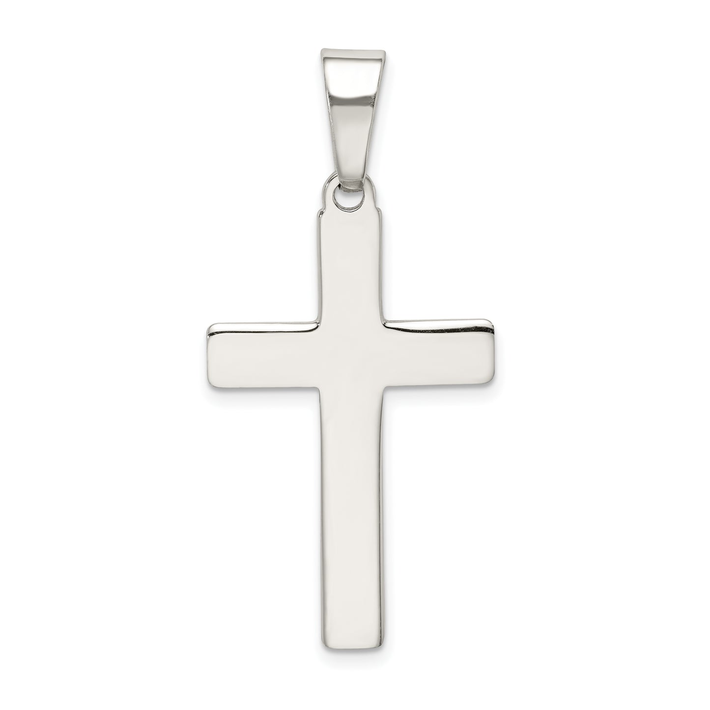 Sterling Silver Polished Cross Pendant