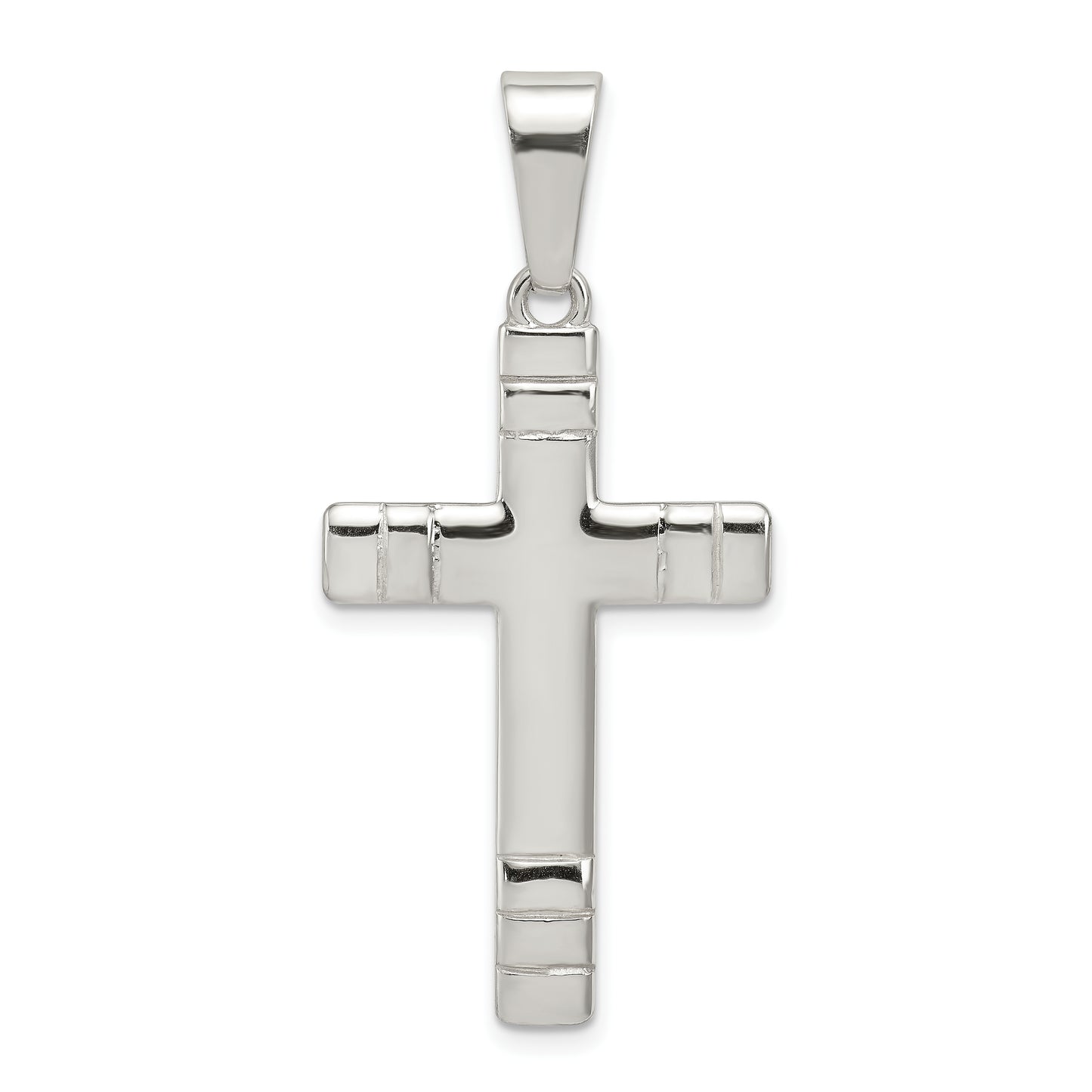 Sterling Silver Polished Cross Pendant