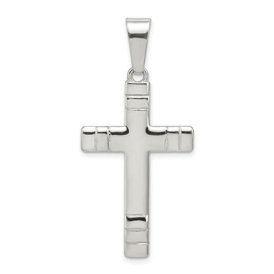 Sterling Silver Polished Cross Pendant