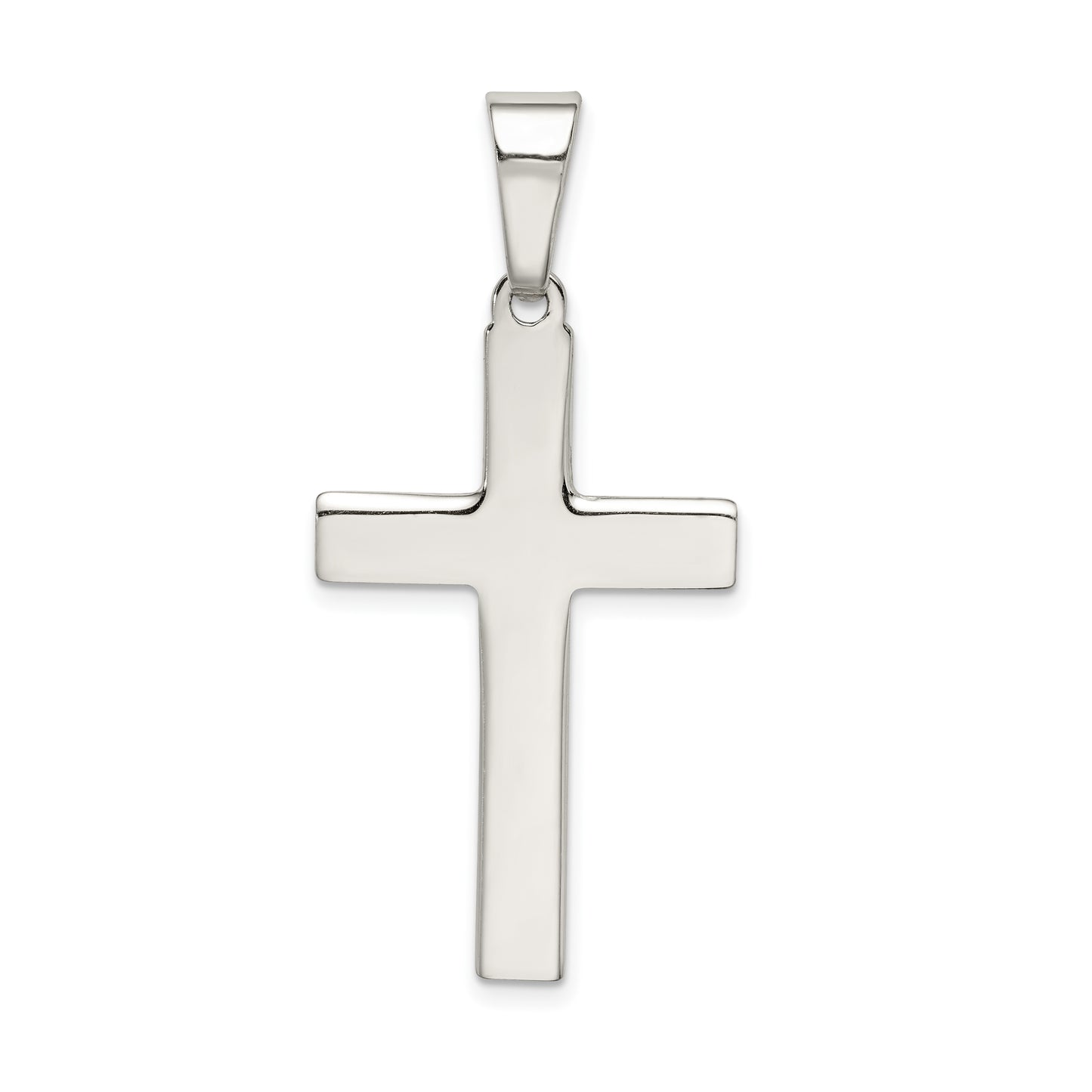 Sterling Silver Polished Cross Pendant