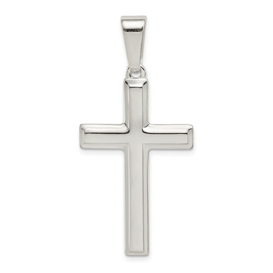 Sterling Silver Polished Cross Pendant