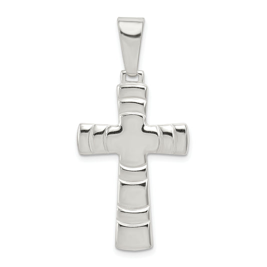 Sterling Silver Polished Cross Pendant