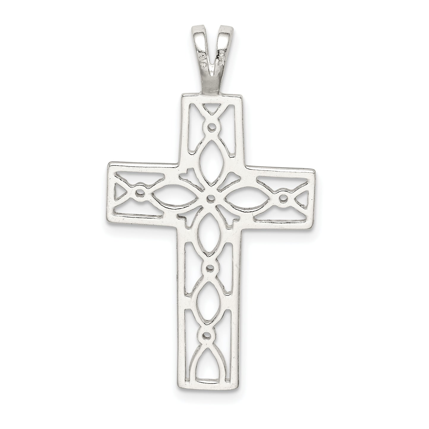 Sterling Silver Polished Cross Pendant