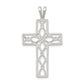 Sterling Silver Polished Cross Pendant