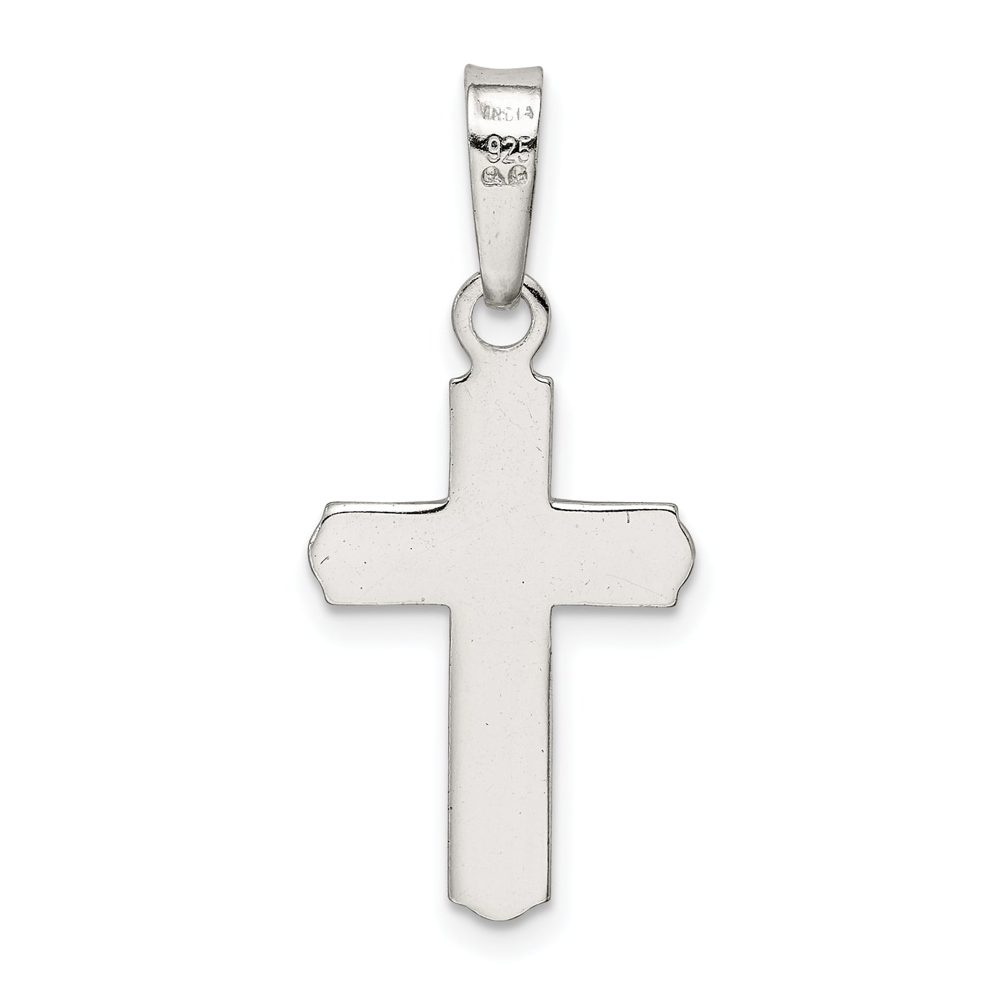 Sterling Silver Polished Cross Pendant