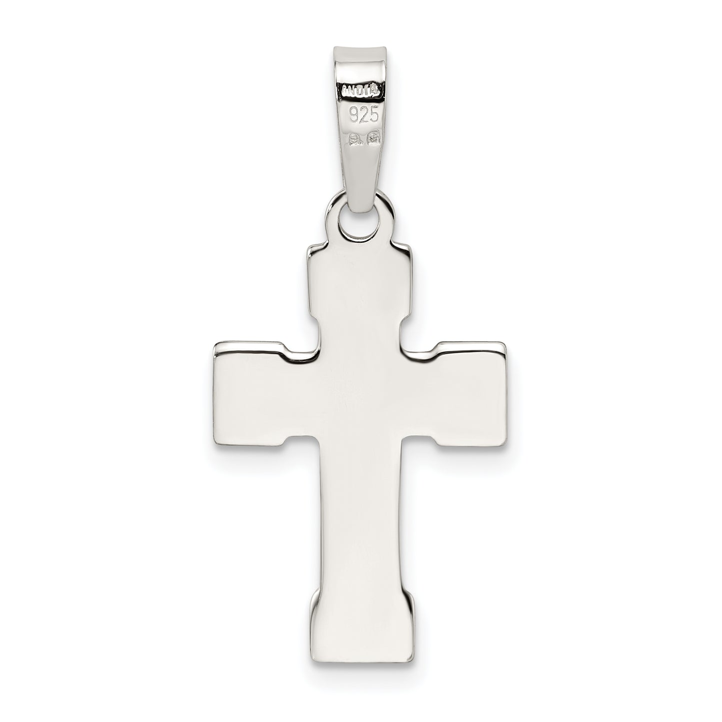 Sterling Silver Polished Cross Pendant