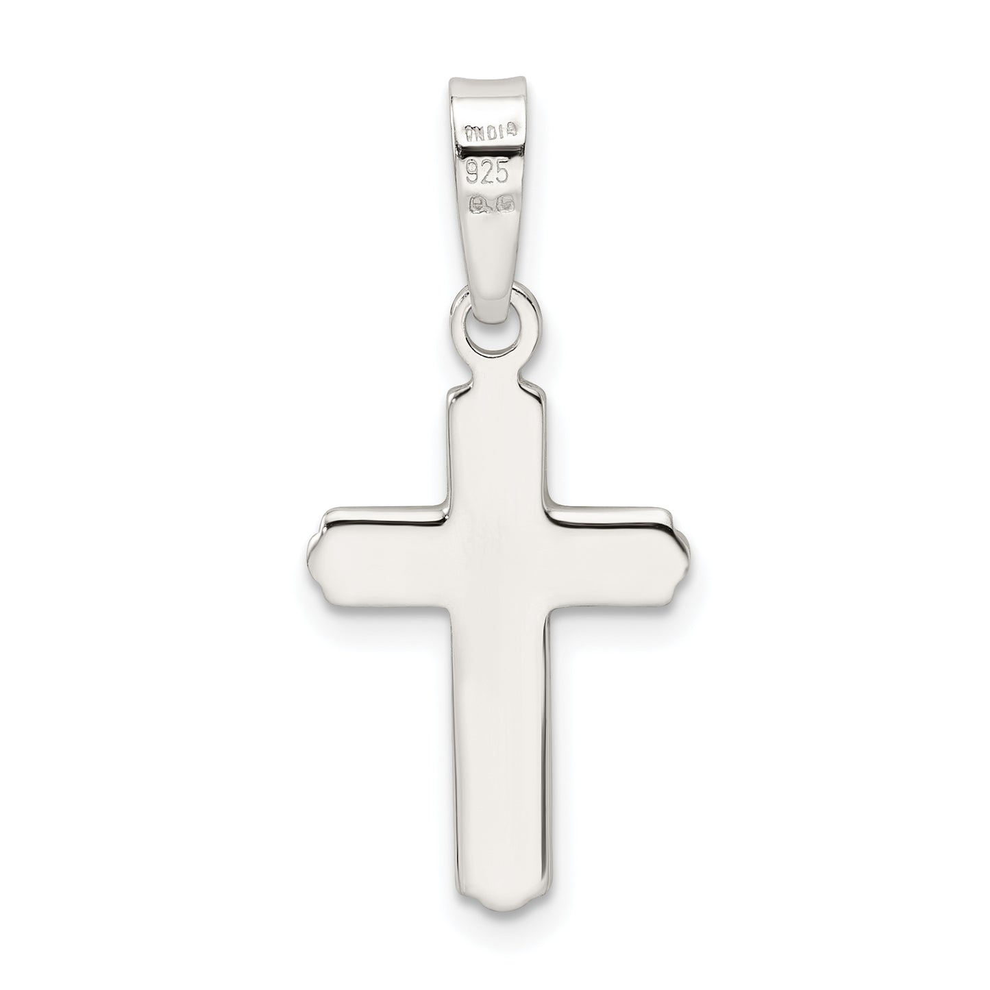 Sterling Silver Polished Cross Pendant