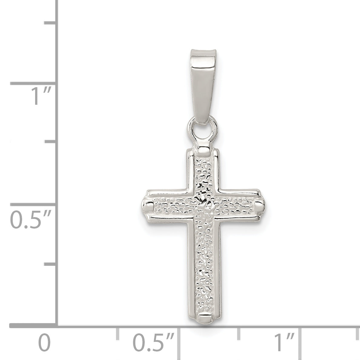 Sterling Silver Polished Cross Pendant