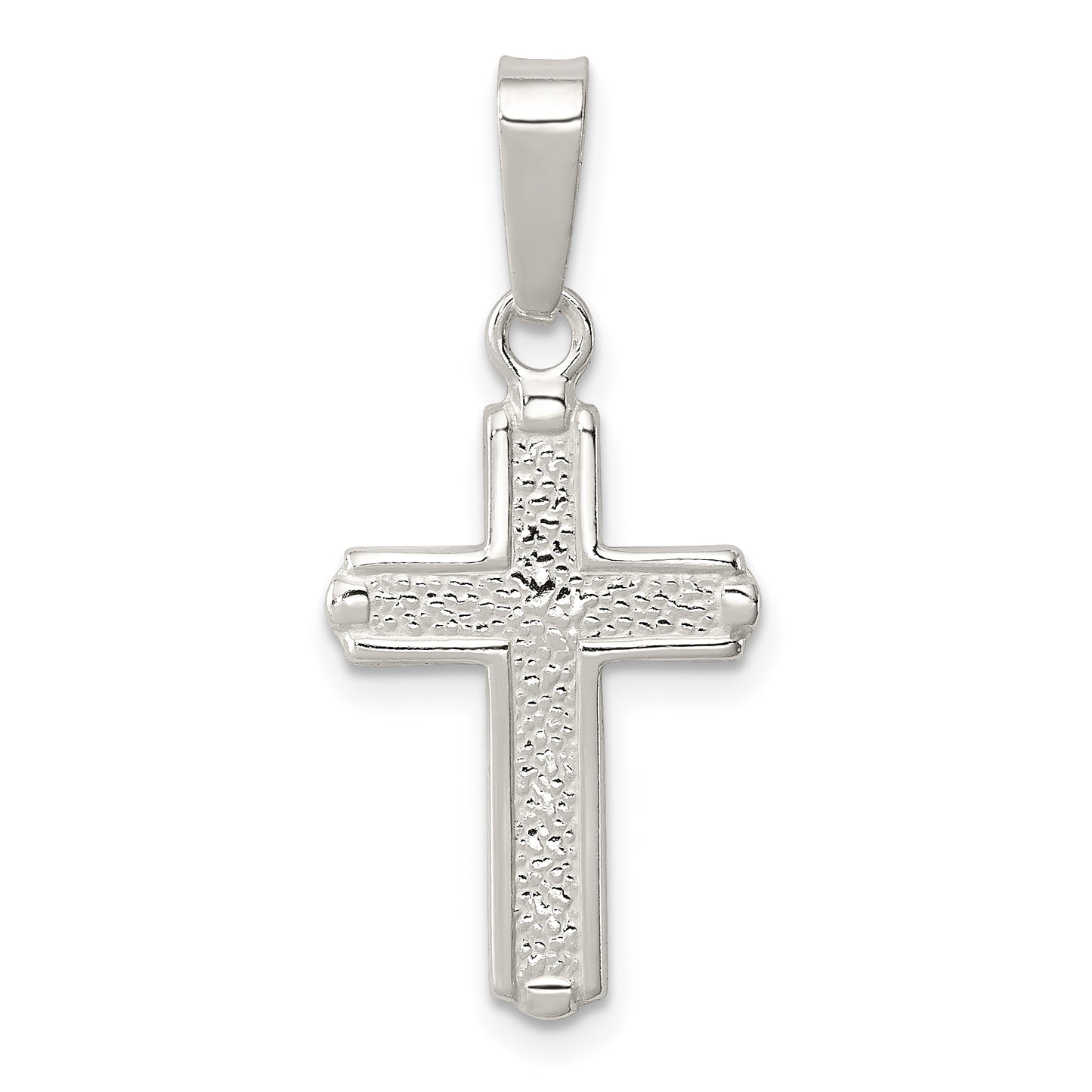 Sterling Silver Polished Cross Pendant