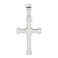 Sterling Silver Polished Cross Pendant