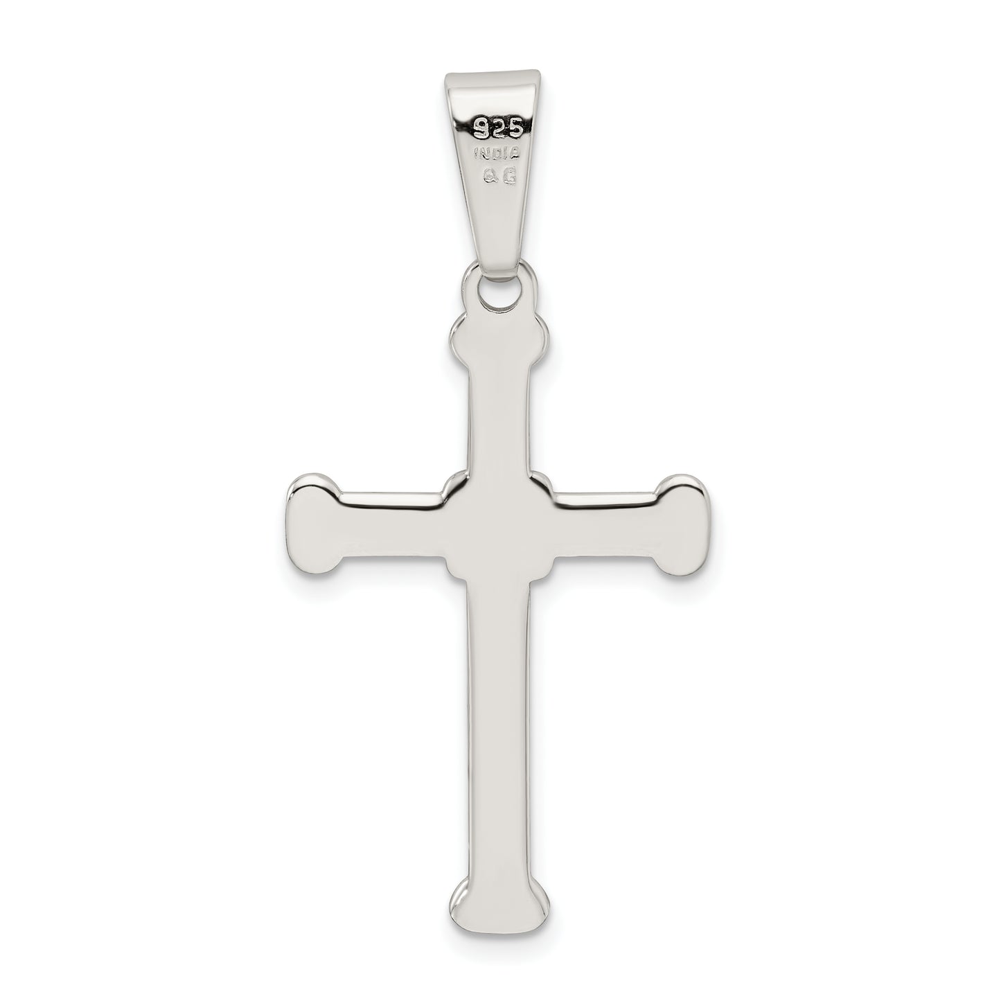 Sterling Silver Polished Cross Pendant