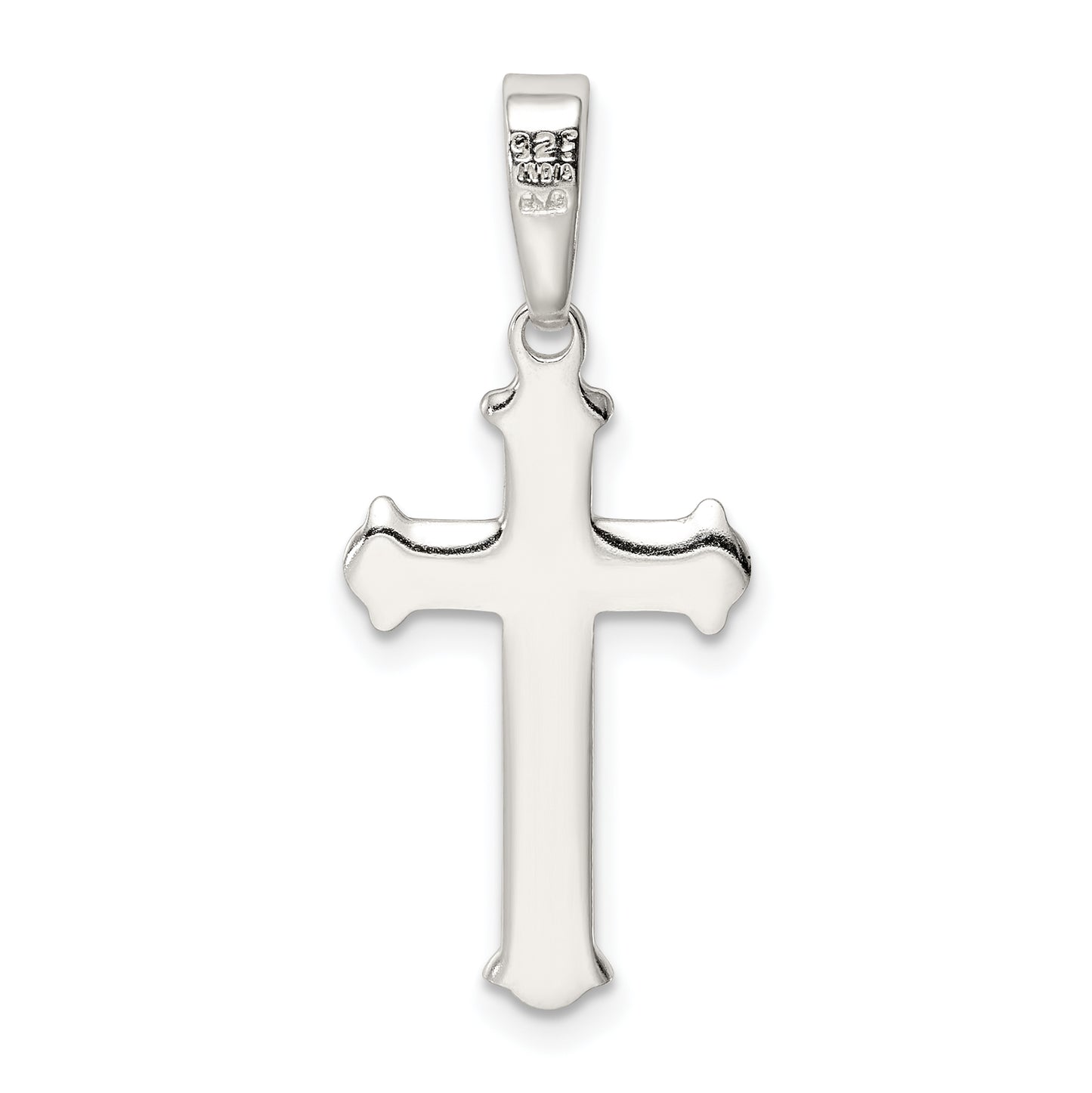 Sterling Silver Polished Cross Pendant