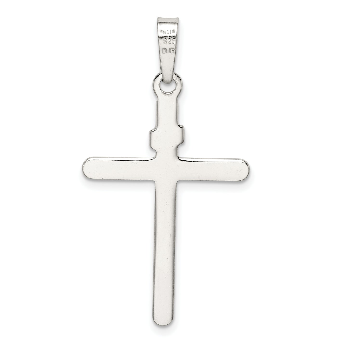 Sterling Silver Polished Inri Cross Pendant