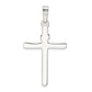 Sterling Silver Polished And Textured Inri Cross Pendant