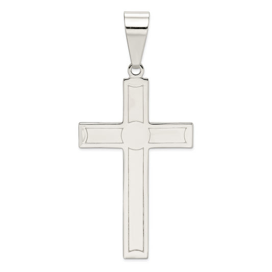 Sterling Silver Polished Cross Pendant