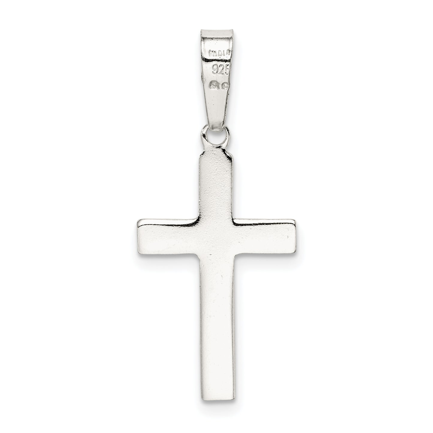 Sterling Silver Polished Cross Pendant