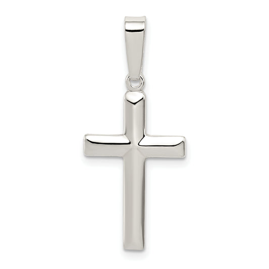 Sterling Silver Polished Cross Pendant