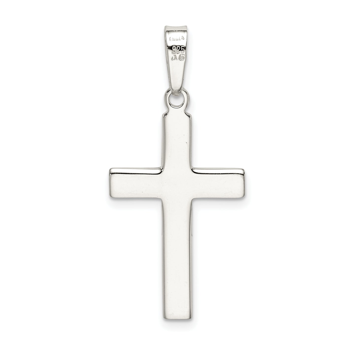 Sterling Silver Polished Cross Pendant