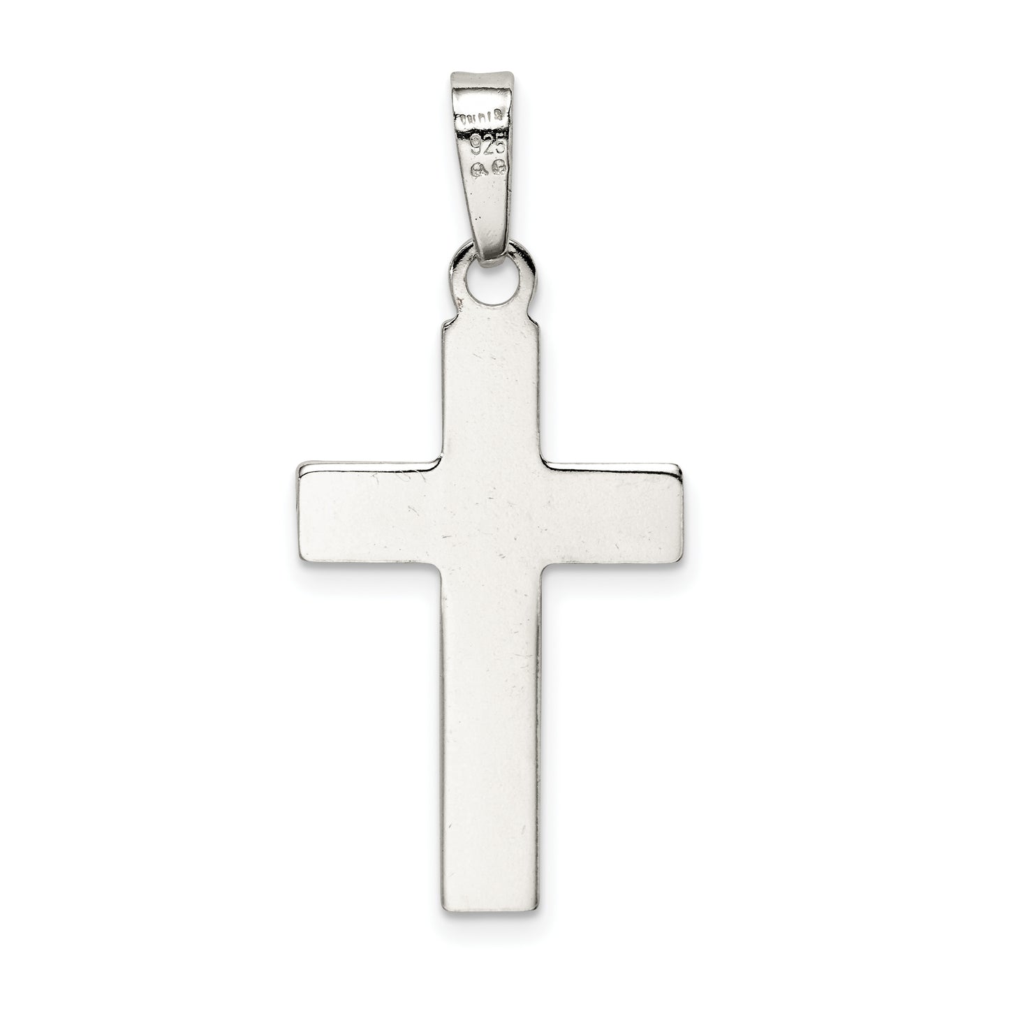 Sterling Silver Polished Cross Pendant