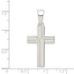 Sterling Silver Polished Cross Pendant