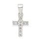 Sterling Silver Cz Cross Pendant