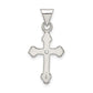 Sterling Silver Cross With Cz Pendant