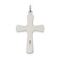 Sterling Silver Satin Antiqued Crucifix Pendant