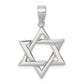 Sterling Silver Polished Star Of David Pendant