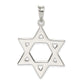 Sterling Silver Polished Star Of David Pendant