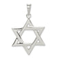 Sterling Silver Polished Star Of David Pendant