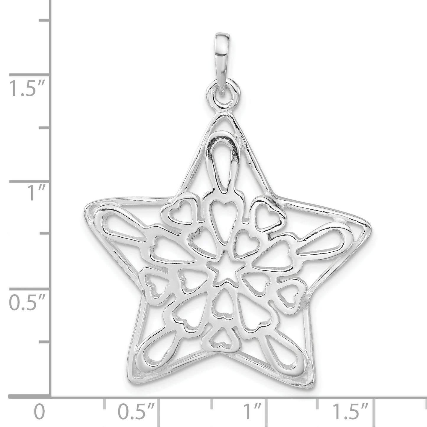 Sterling Silver Polished Star Pendant