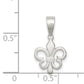 Sterling Silver Polished Fleur De Lis Pendant