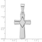 Sterling Silver Polished Cross Pendant