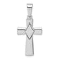 Sterling Silver Polished Cross Pendant