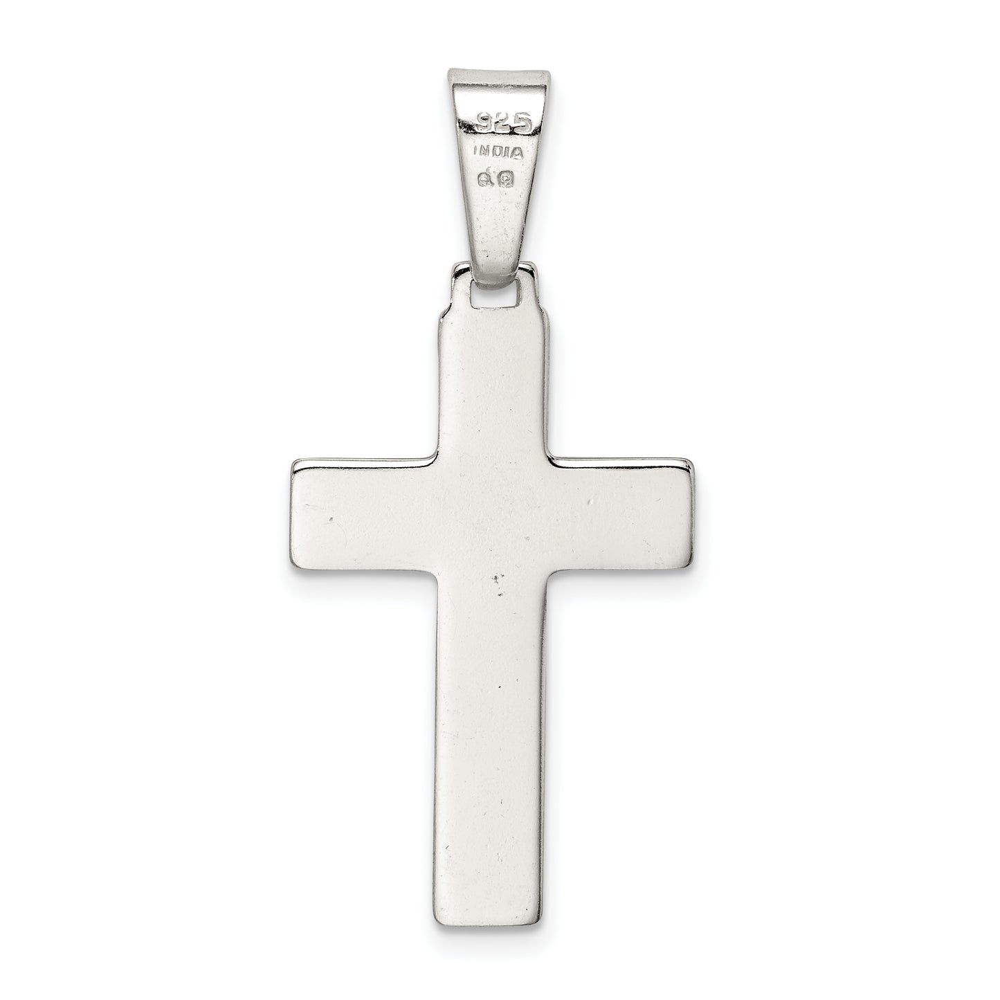 Sterling Silver Polished Cross Pendant