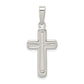 Sterling Silver Polished Cross Pendant