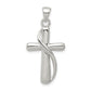 Sterling Silver Polished Cross Pendant