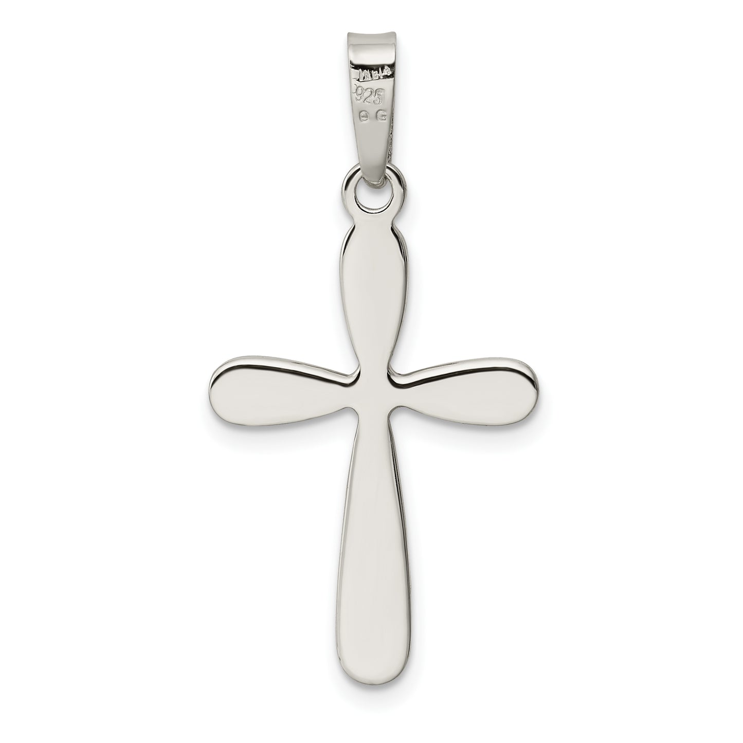 Sterling Silver Polished Latin Cross Pendant