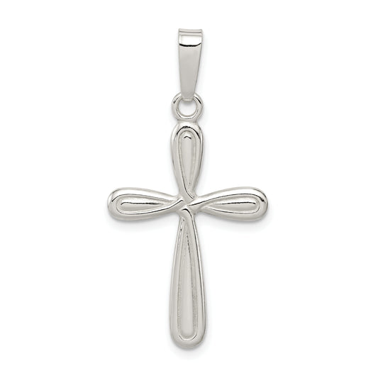 Sterling Silver Polished Latin Cross Pendant