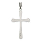 Sterling Silver Antiqued And Brushed Latin Cross Pendant