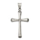 Sterling Silver Antiqued And Brushed Latin Cross Pendant