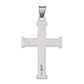 Sterling Silver Antiqued, Polished And Brushed Latin Cross Pendant