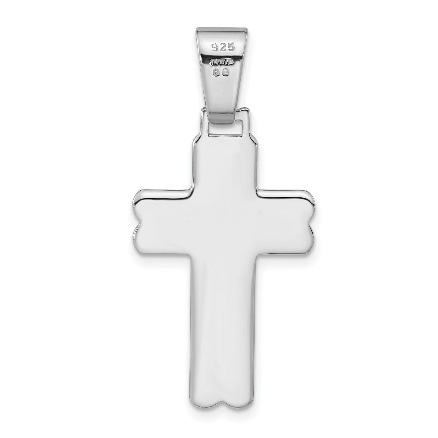 Sterling Silver Polished Cross Pendant