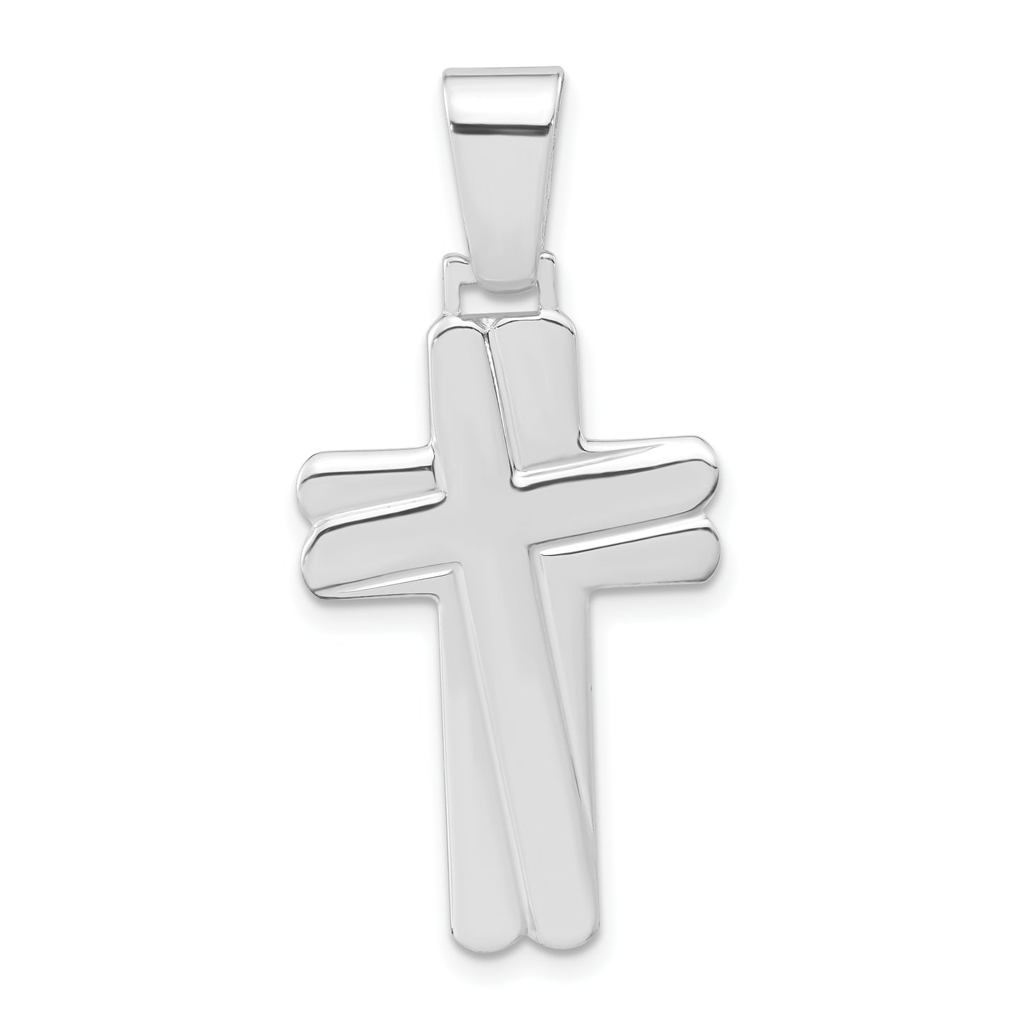 Sterling Silver Polished Cross Pendant