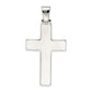 Sterling Silver Polished Cross Pendant