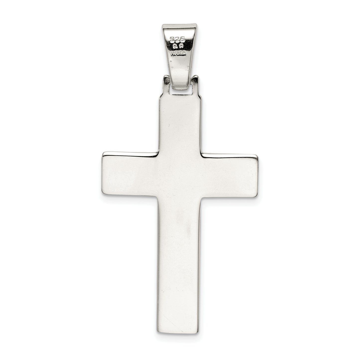 Sterling Silver Polished Cross Pendant